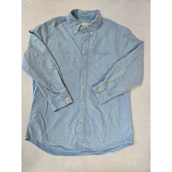 American Eagle Women’s Medium Classic Fit Light Blue Long Sleeve Shirt - Picture 1 of 5
